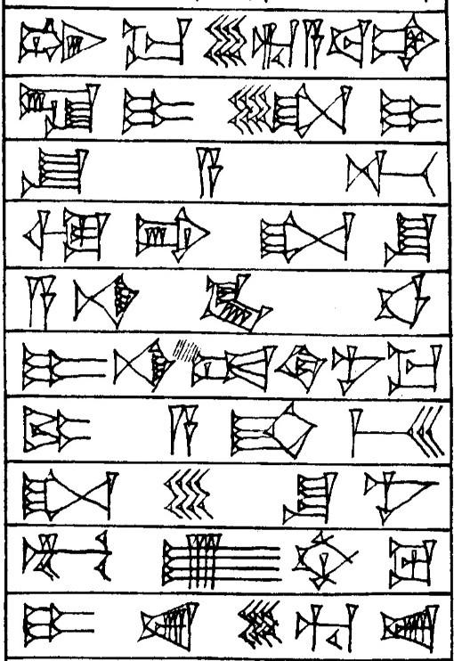 Law § 54 - Cuneiform - Law Code of Hammurabi